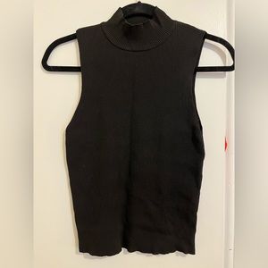 Zara Black Sleeveless Turtleneck